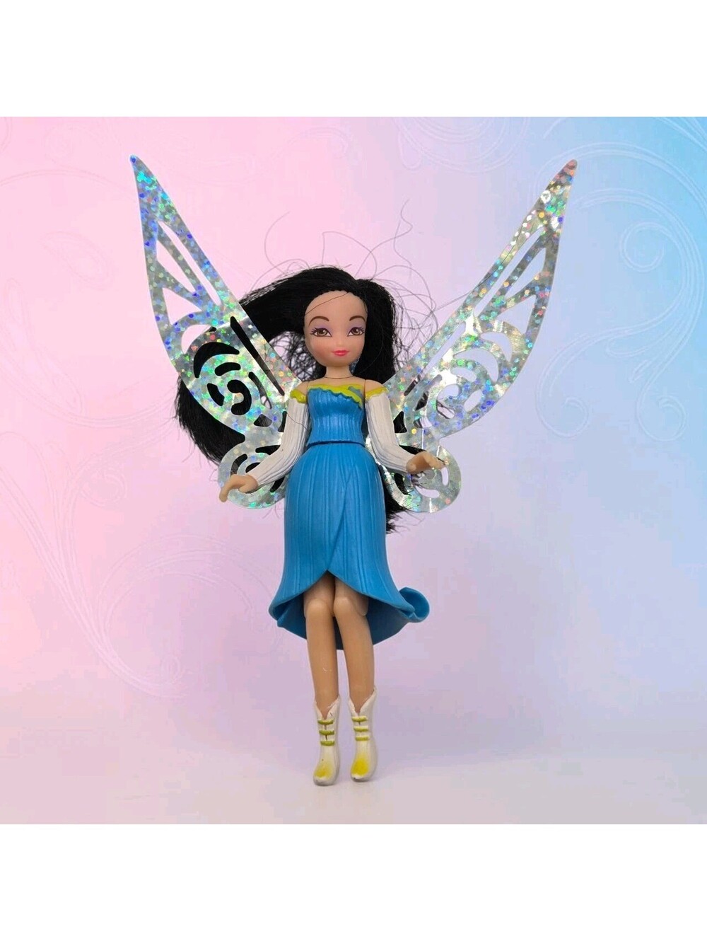 Disney Fairies Tinker Bell Lost Treasure Silvermist 3.5" Mini Doll Figure Winged